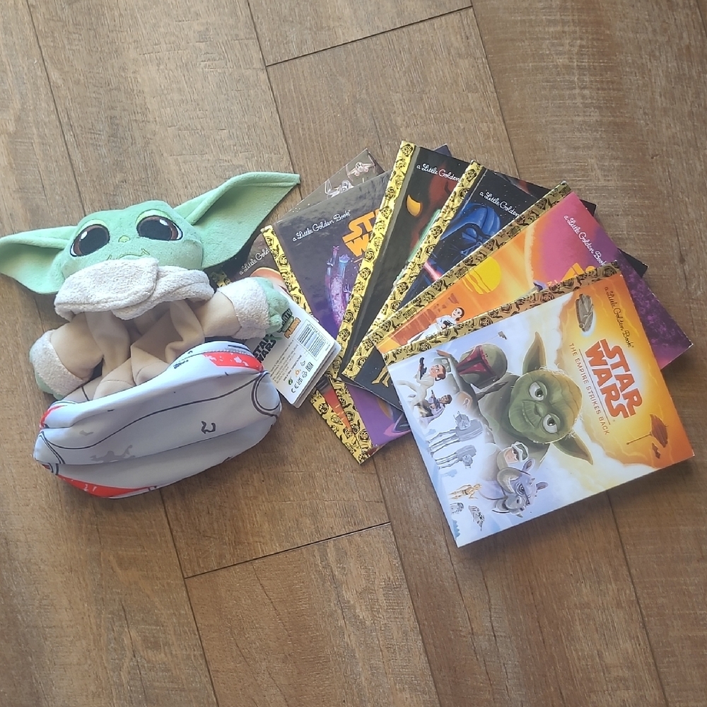 Star Wars Green Plush Toy with Book Set